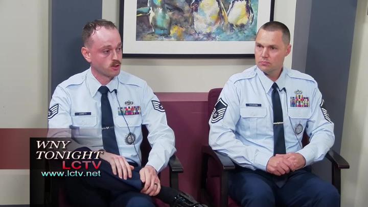Thumbnail image for WNY Tonight - Attack Wing, Staff Sergeant Danny Garrett, Recruiter - Master Sergeant Ken Chudoba, Recruiting Team Flight Chief