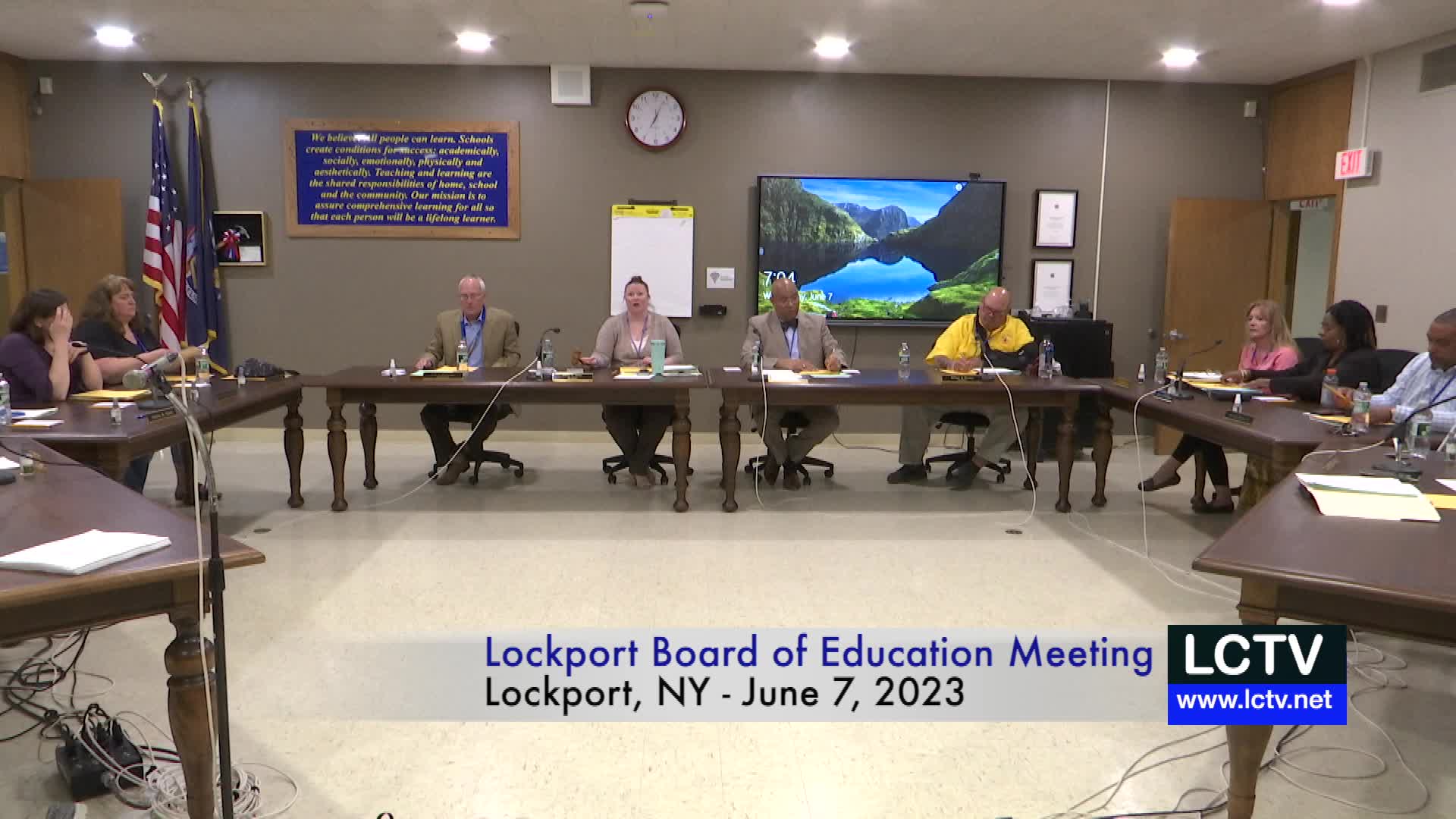 Thumbnail image for Lockport Board of Education Meeting LIVE 6-7-2023 Audio Fix